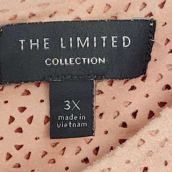 Limited pale peachy pink eyelet soft midi dress plus size 3X - Picture 2 of 10